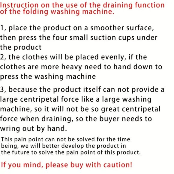 Mini Portable Washing Machine, Suitable Camping, RV, Travel, 8L Folding Washing - Picture 10 of 10